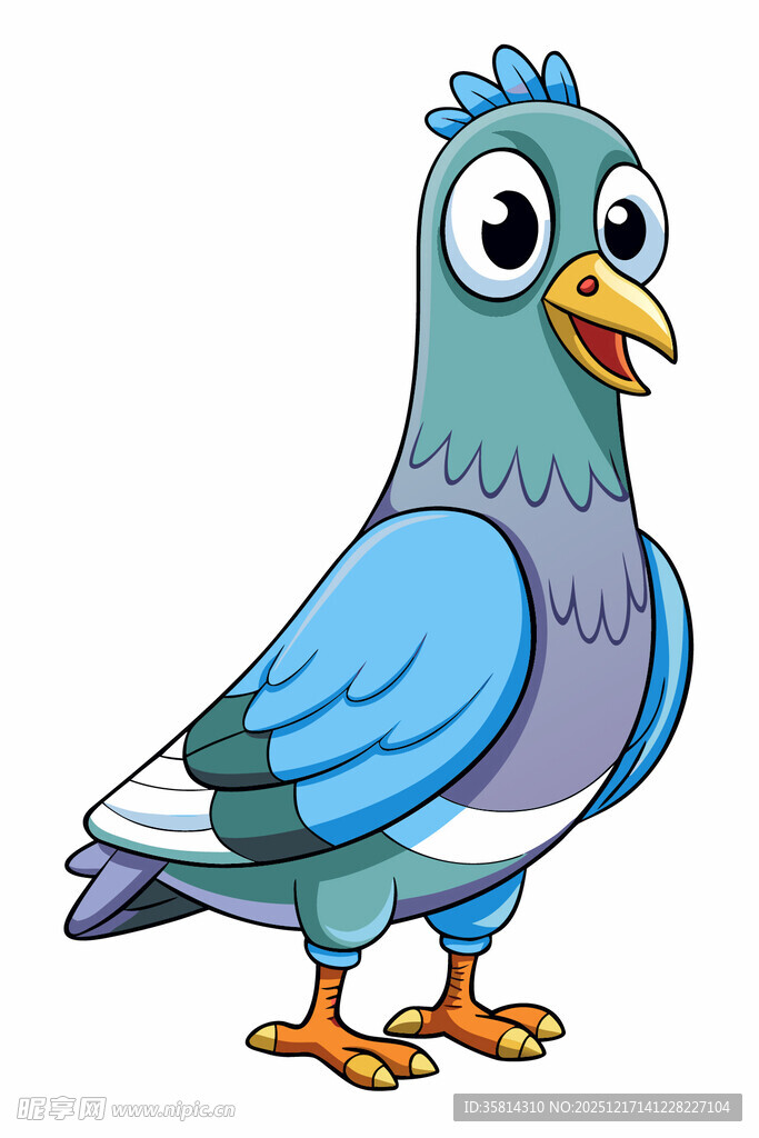 可爱卡通鸽子形象