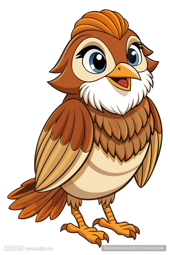 可爱卡通小鸟形象