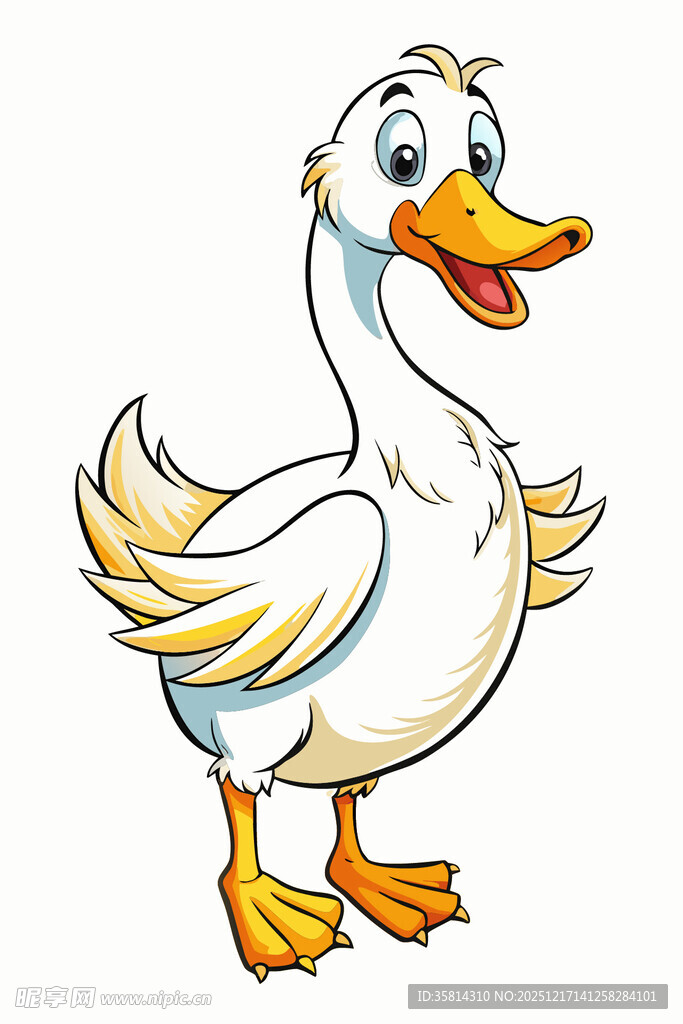 可爱卡通鸭子形象