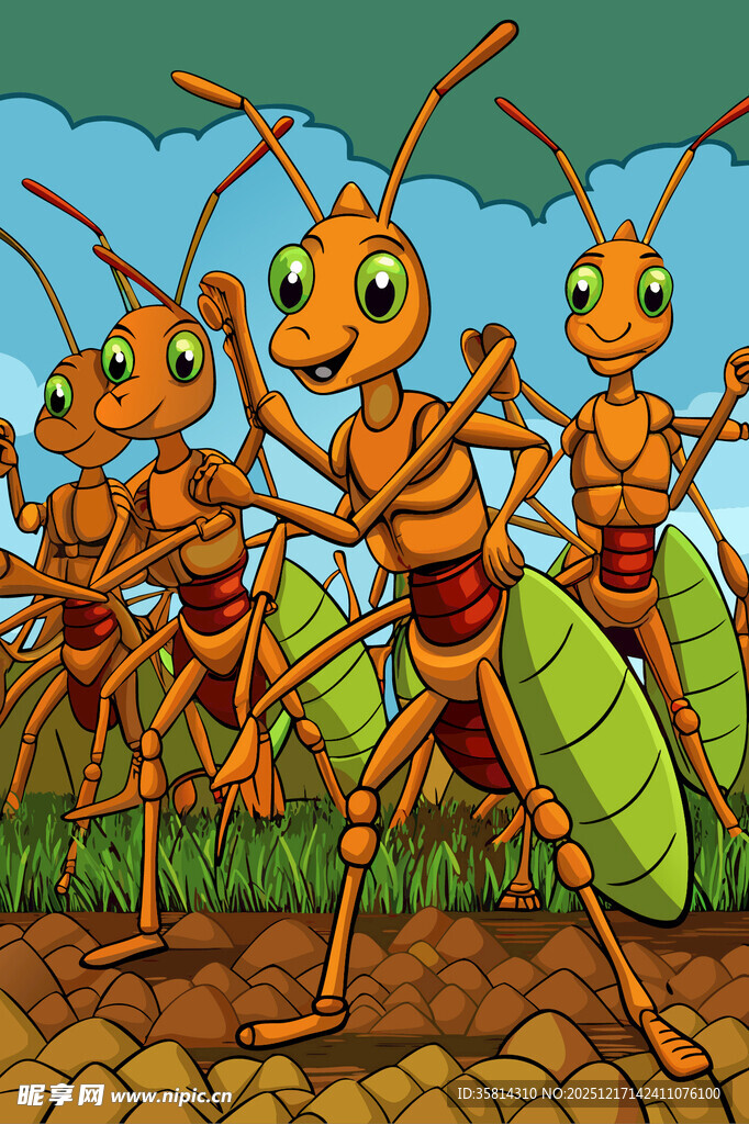 蚂蚁行军图
