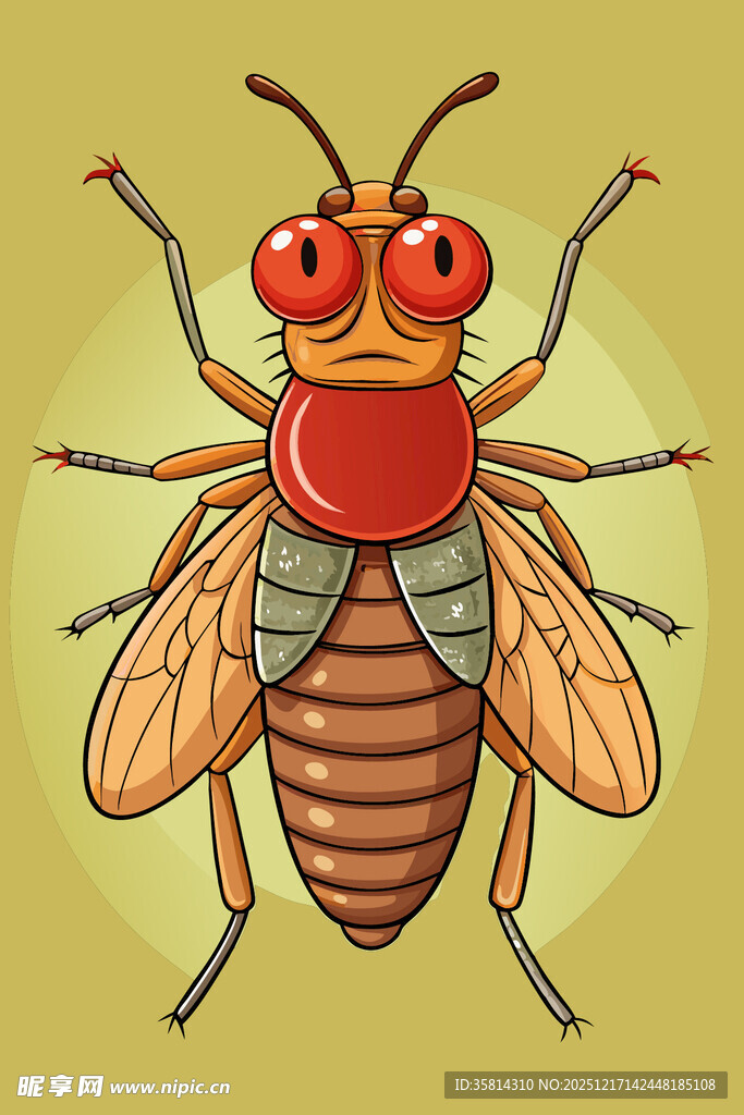 可爱卡通蜜蜂插画