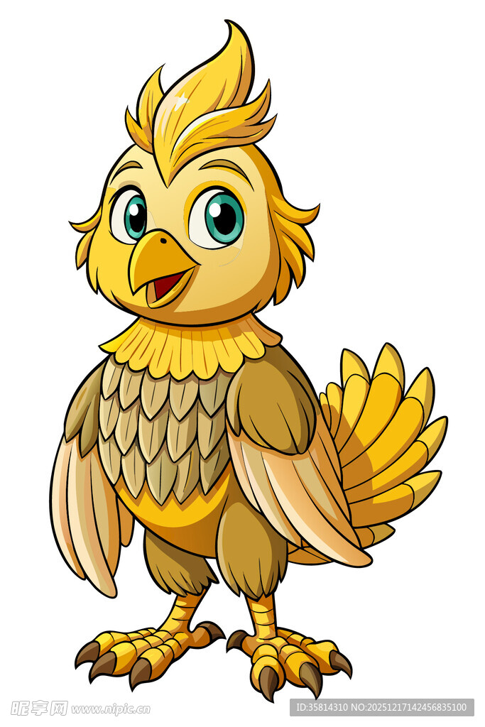 可爱卡通小凤凰