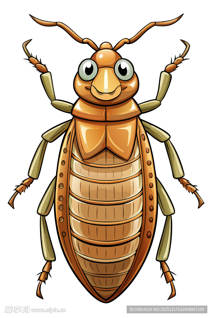 可爱卡通昆虫形象展示