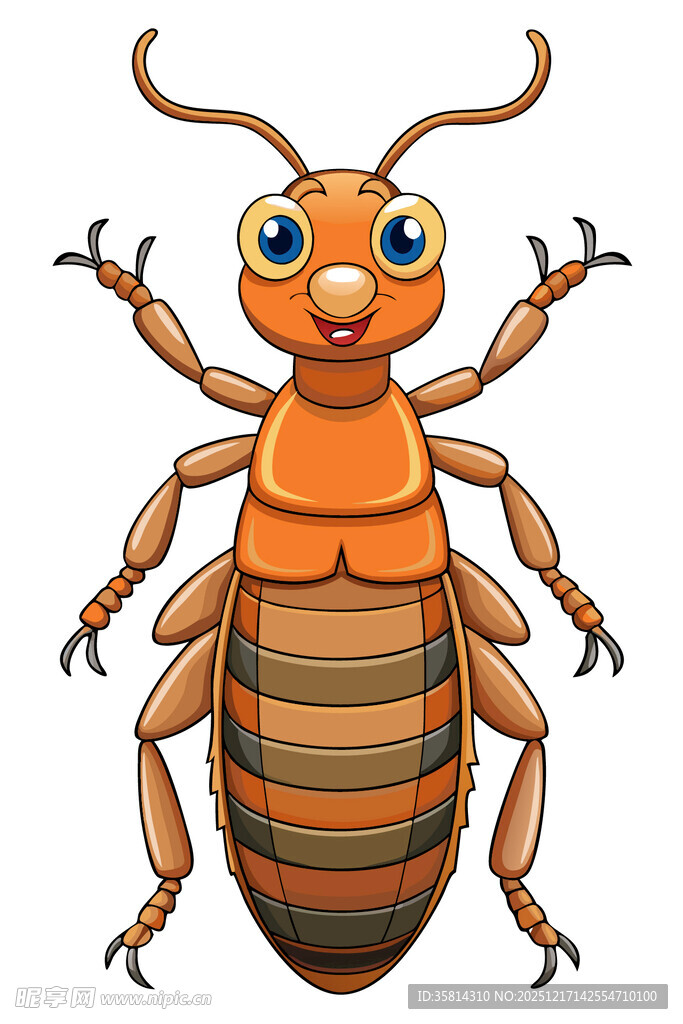 可爱卡通甲虫形象