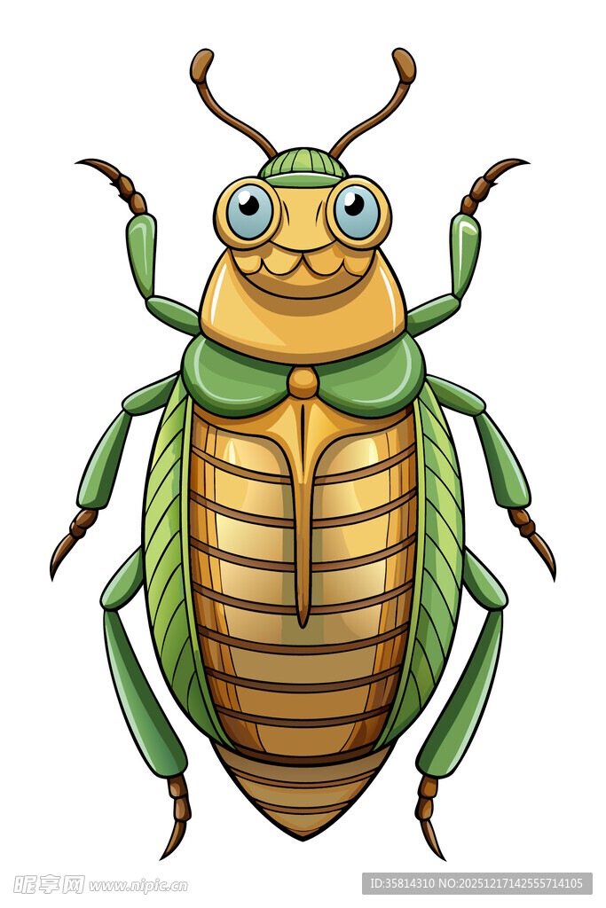 可爱卡通甲虫形象