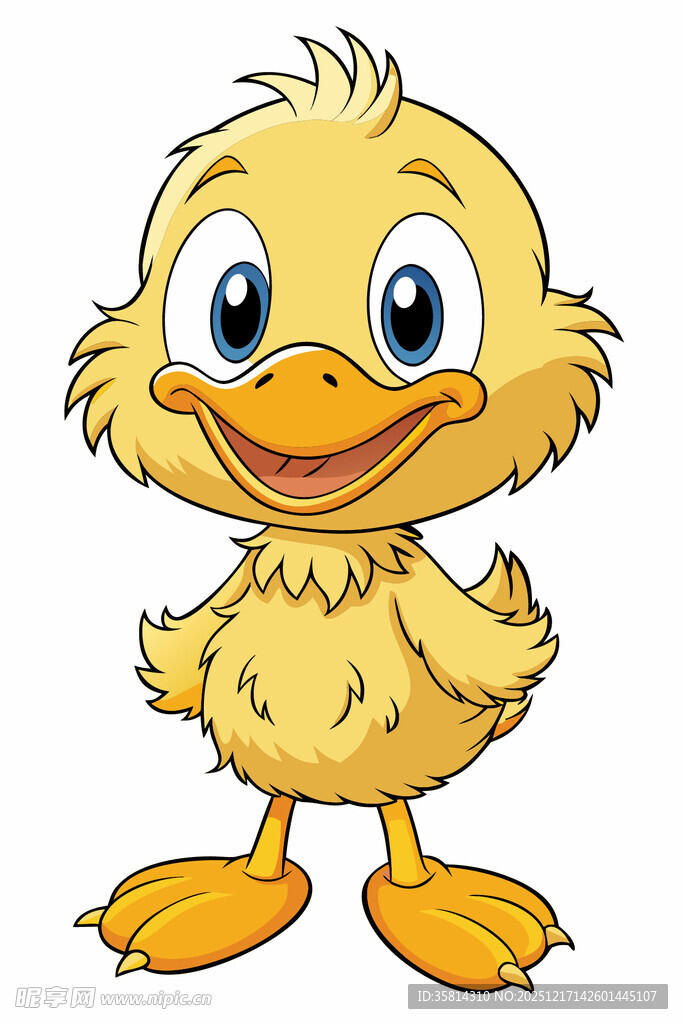 可爱小黄鸭卡通形象