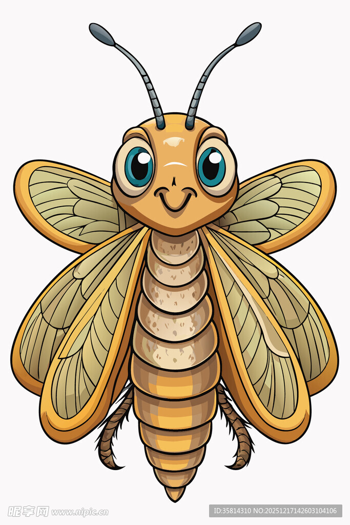 可爱卡通蜜蜂插画