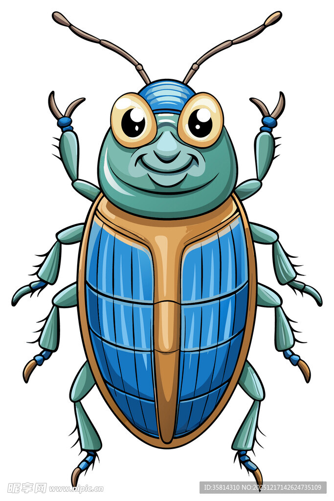 可爱卡通甲虫形象