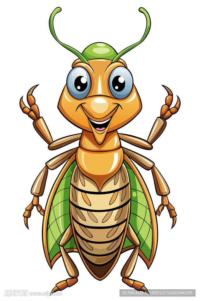 可爱卡通昆虫形象