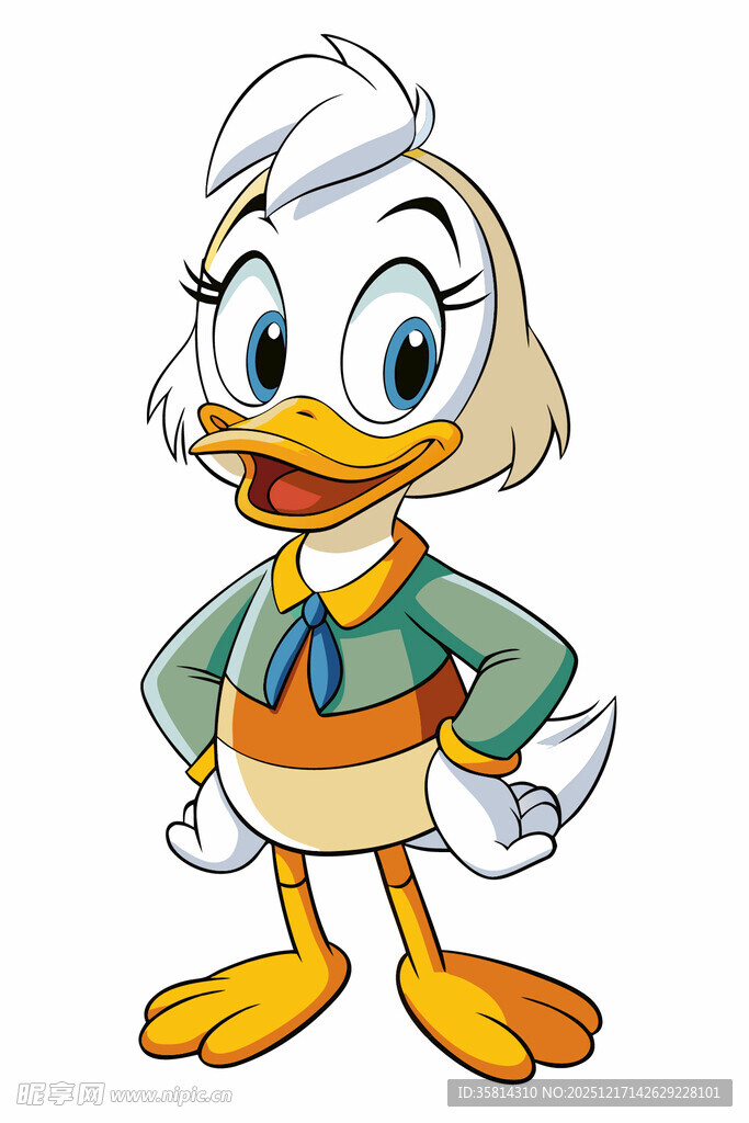 可爱卡通鸭子形象