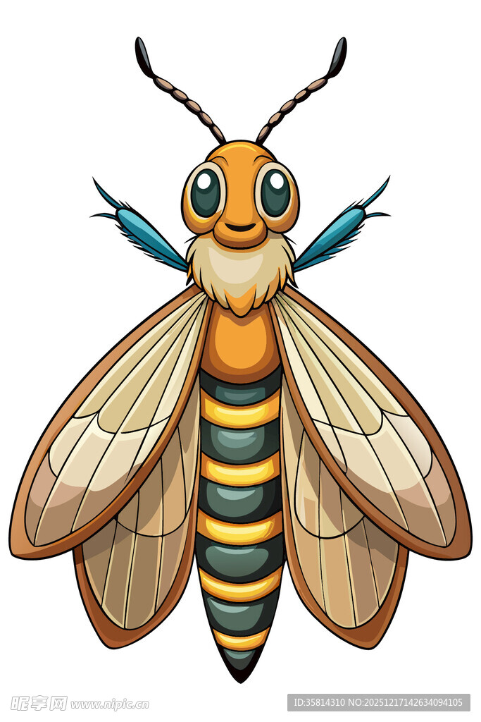 可爱卡通蜜蜂插画