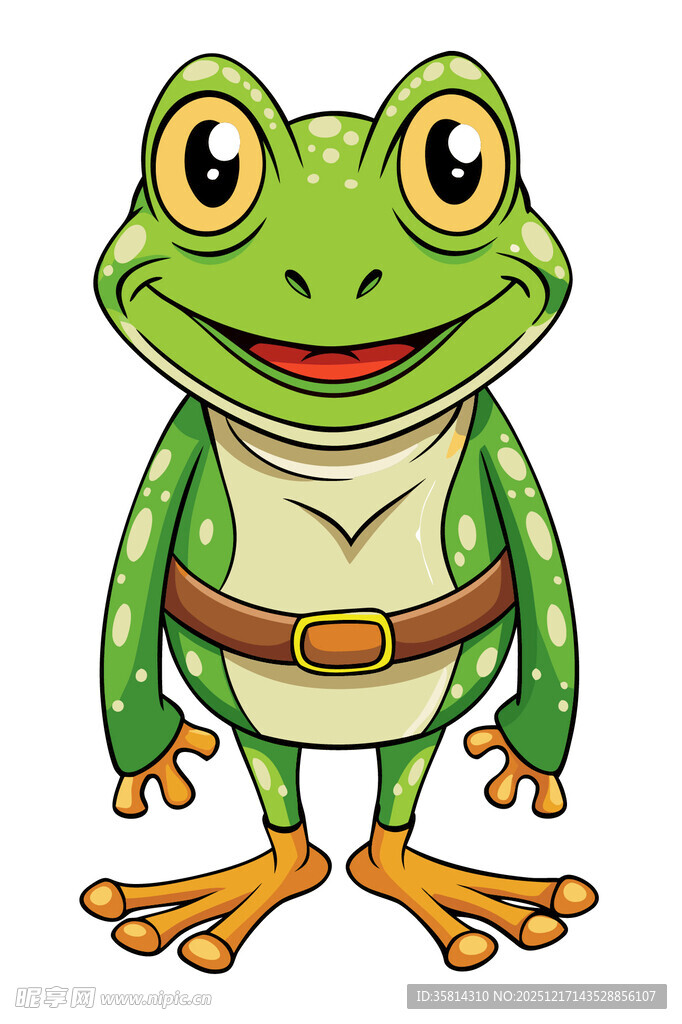 可爱卡通青蛙形象
