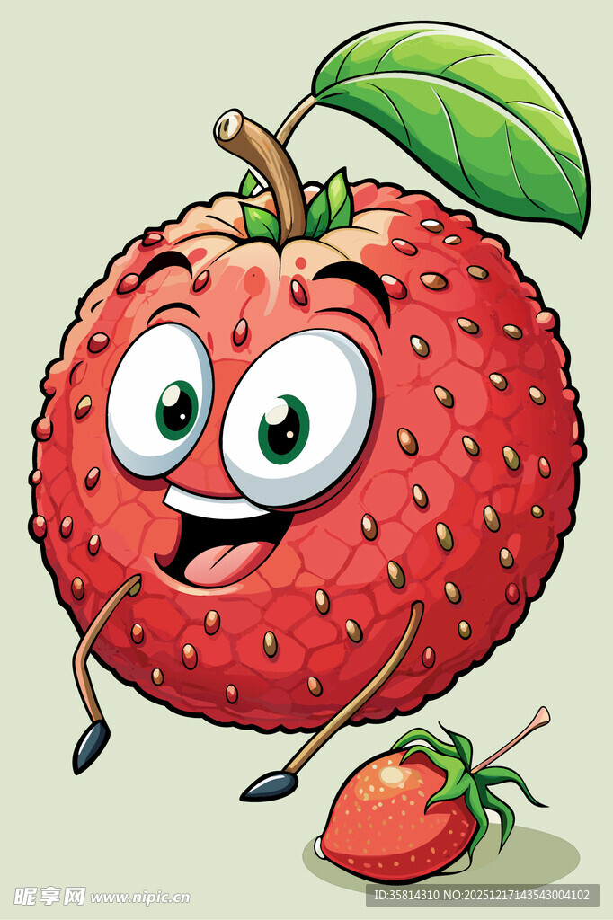 可爱荔枝卡通形象