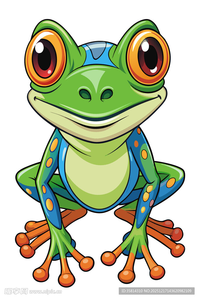 可爱卡通青蛙形象
