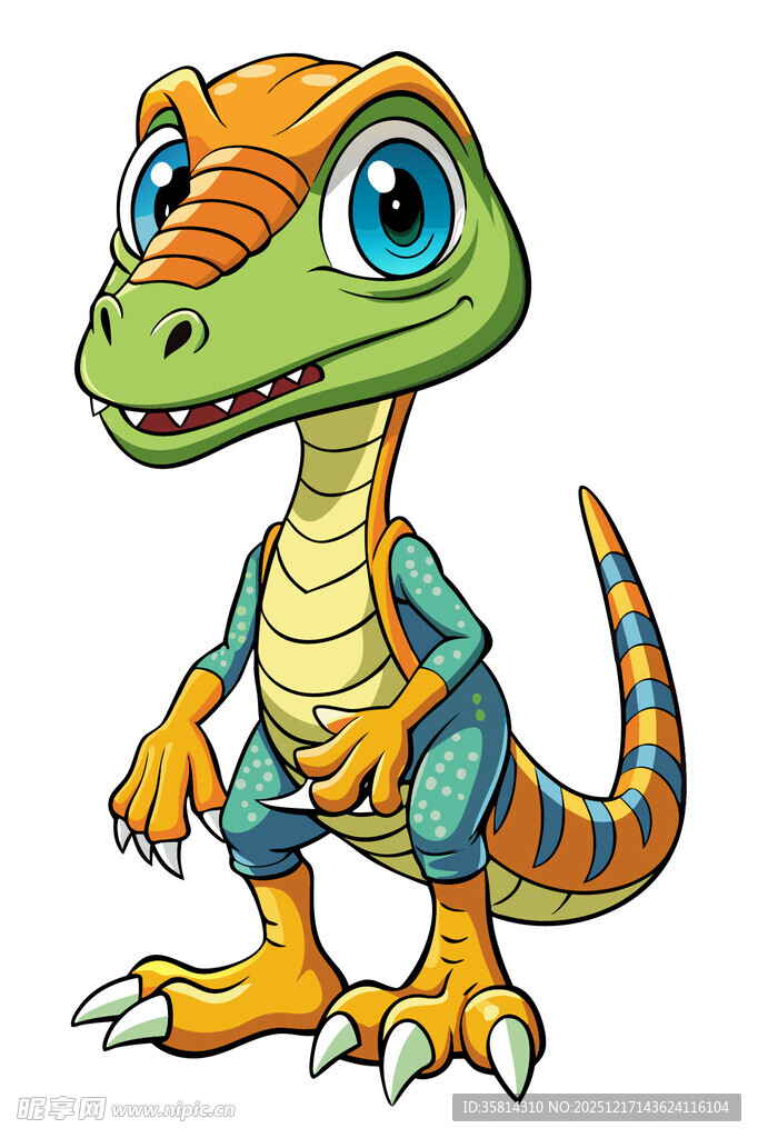 可爱卡通小恐龙形象