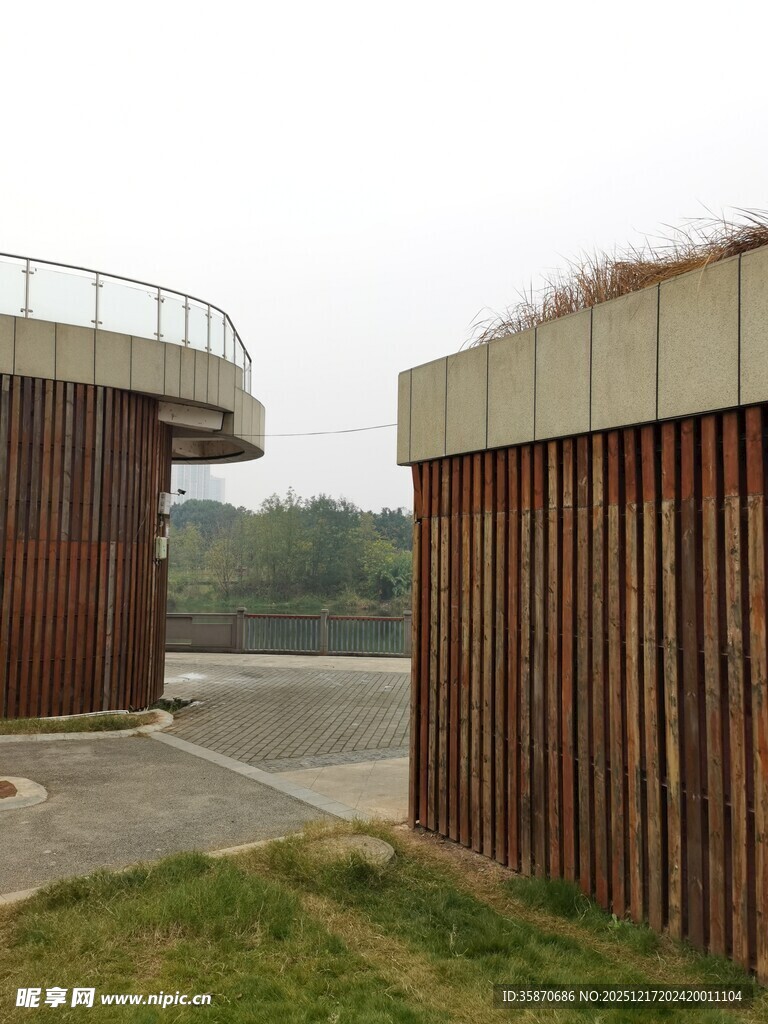 现代木质建筑景观