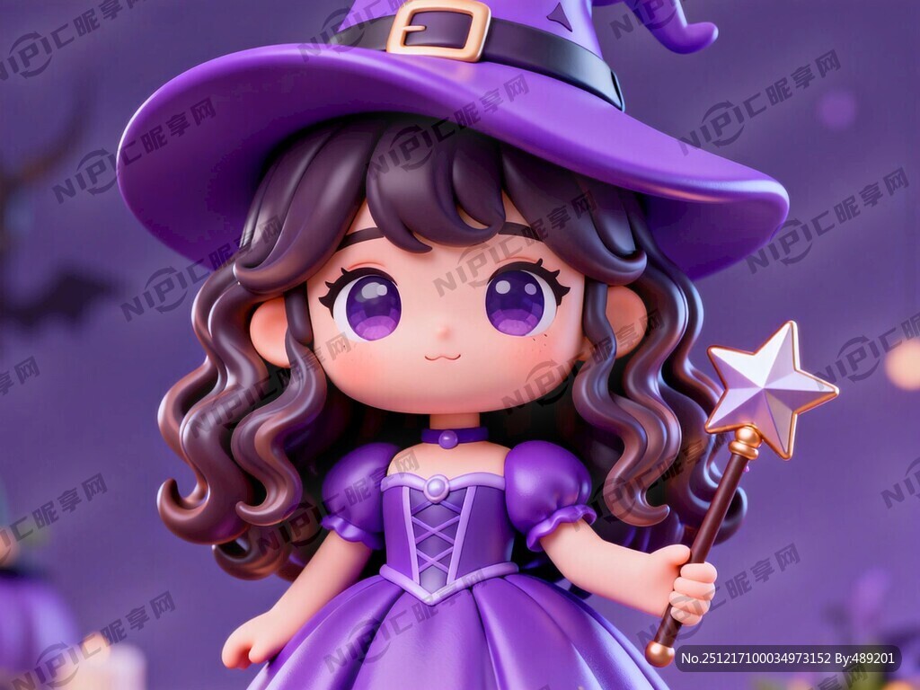 大眼睛 烫波浪卷女孩 长发