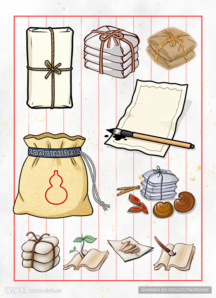 中医药材开处方单抓药元素大合集