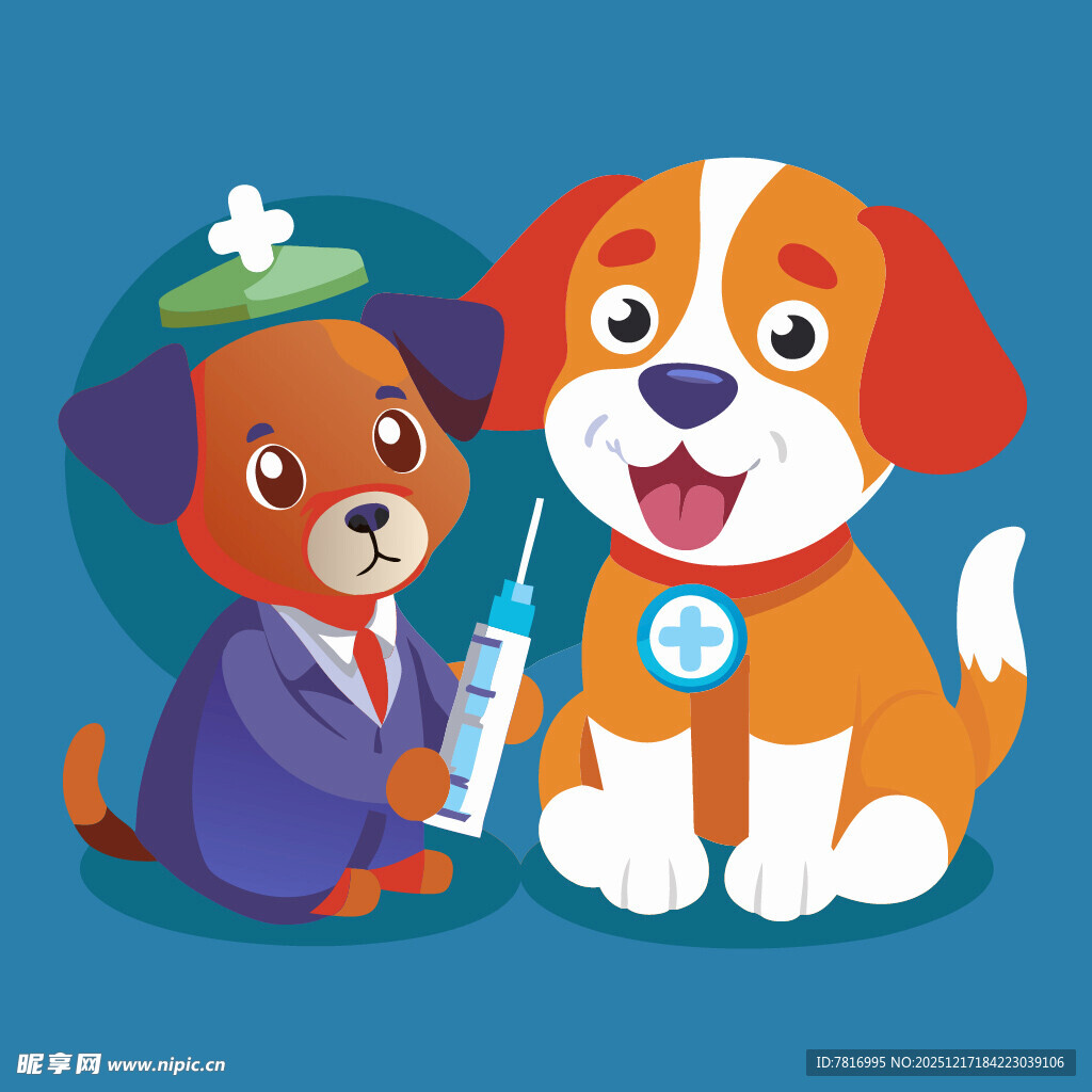 宠物医生与狗狗的温馨时刻