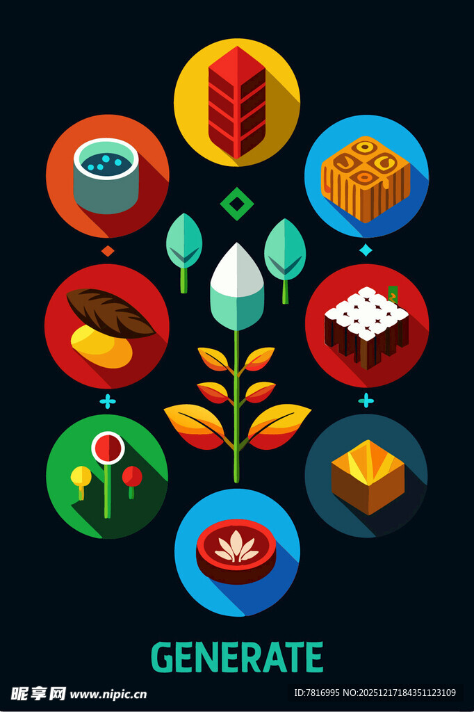 多样生成元素图标集合