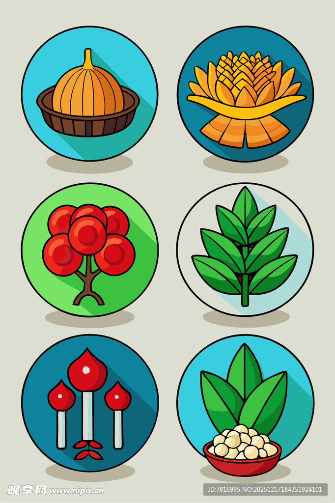 节日装饰图标集合