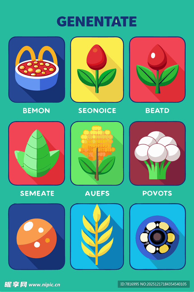 植物生成图标集合