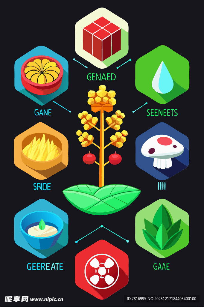 多样节日元素图标集合