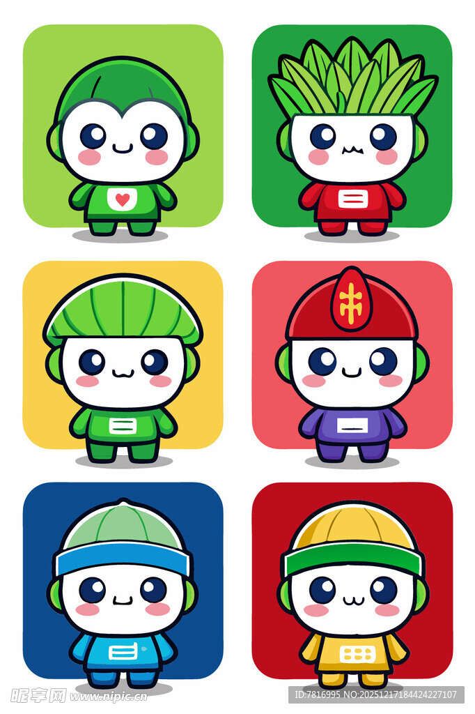 可爱卡通角色头像集合