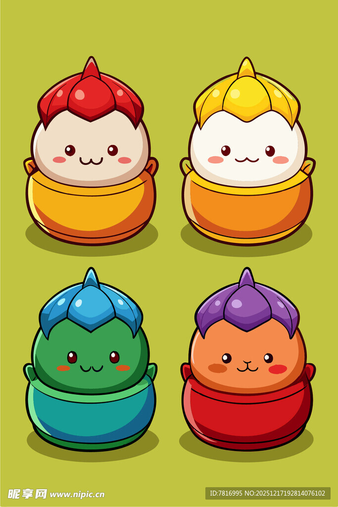 可爱卡通小玩偶