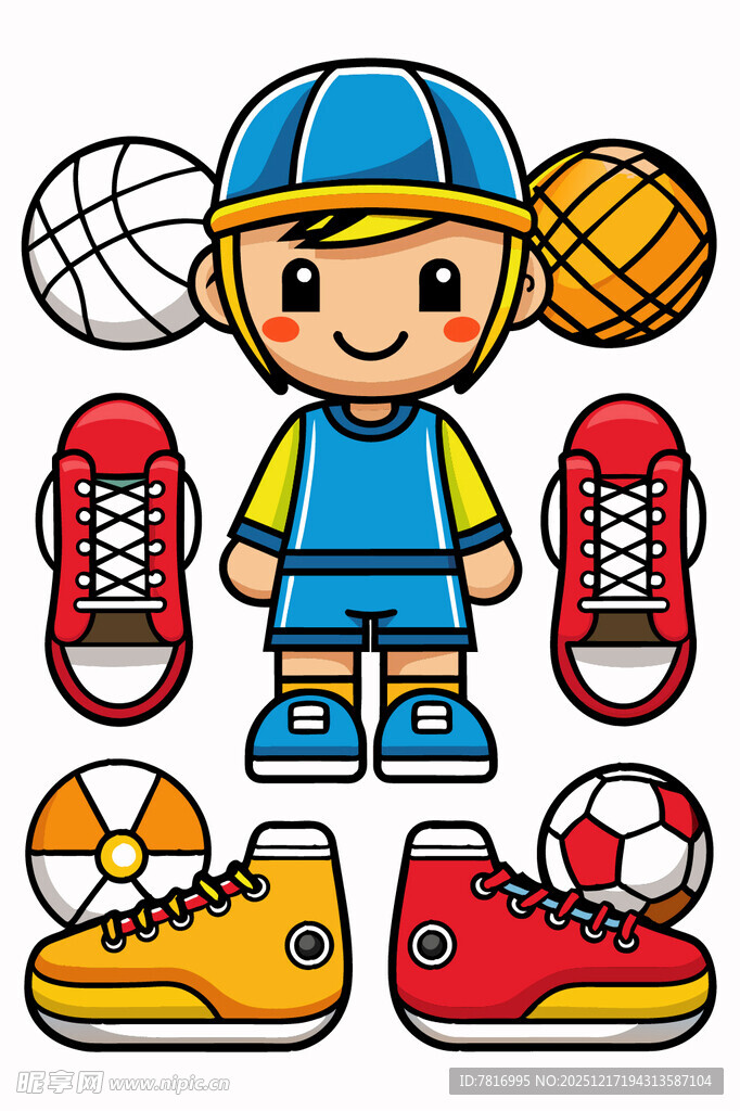 儿童足球装备集合