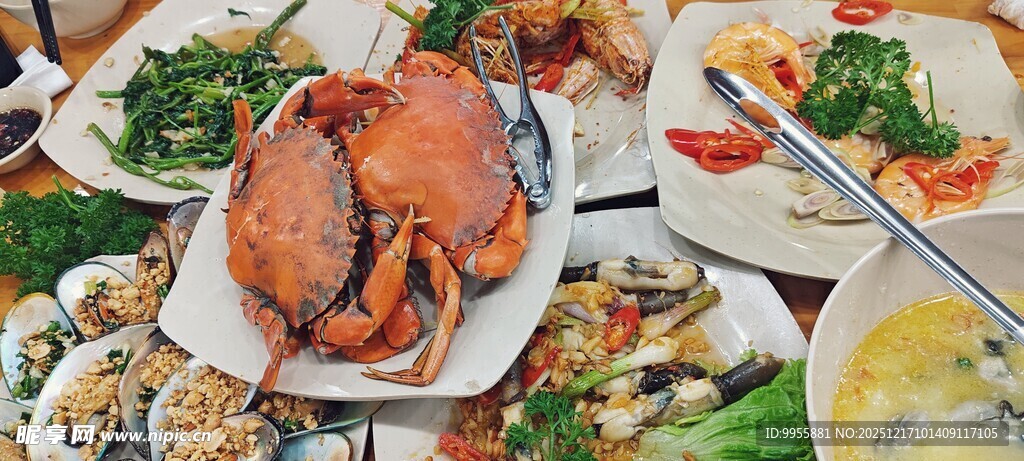 丰盛海鲜美食盛宴