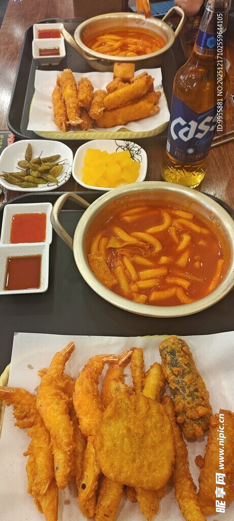 丰盛海鲜美食拼盘