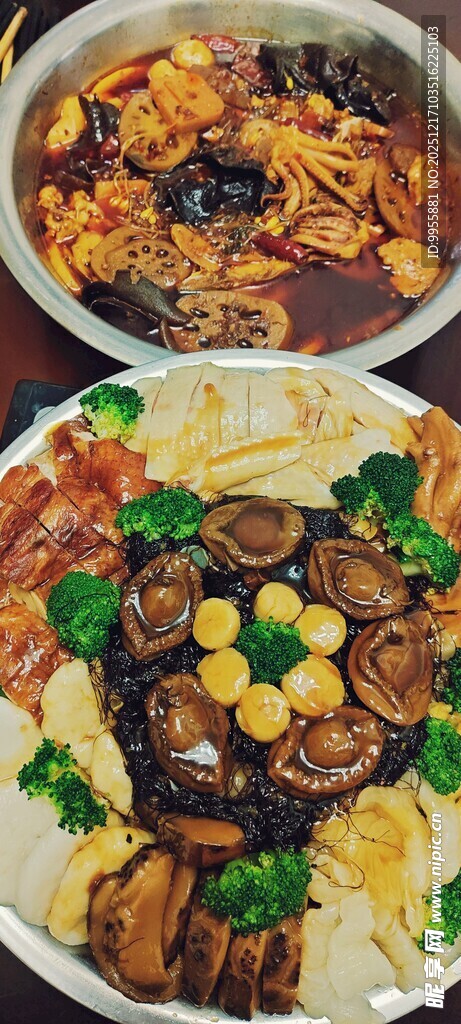 美味多样中式菜肴拼盘