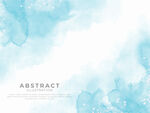 淡蓝色水彩抽象背景