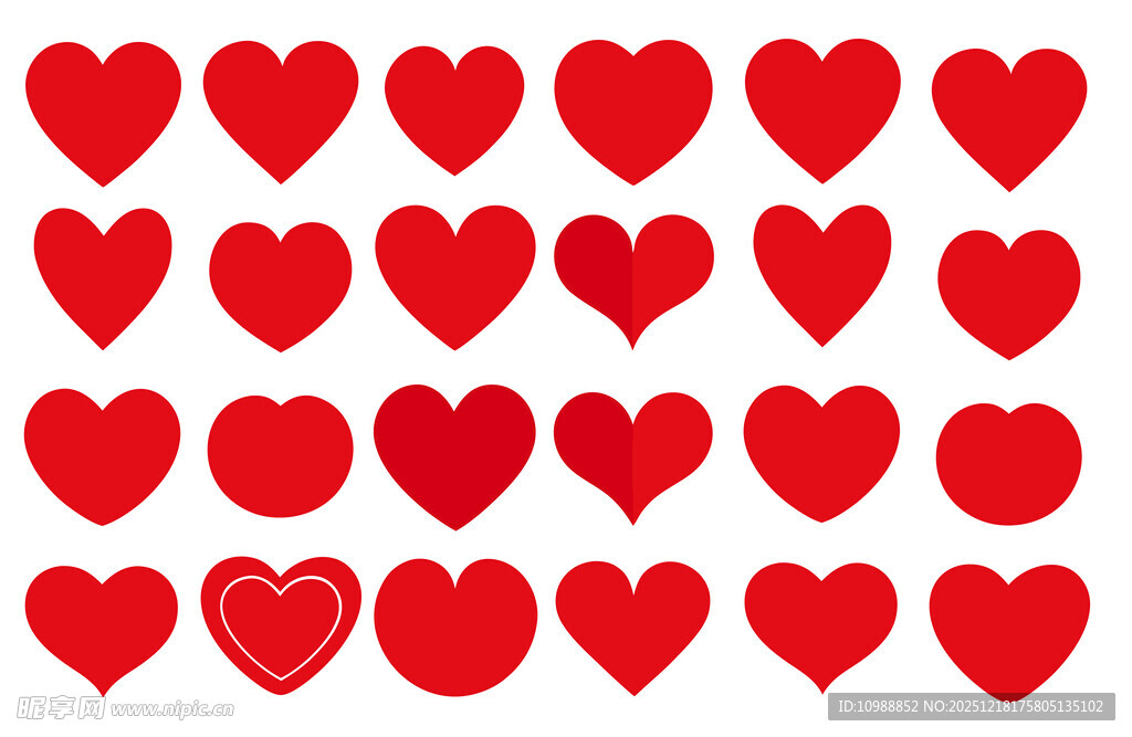 红心图案