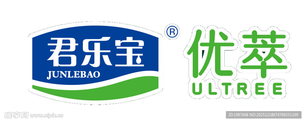 君乐宝优萃品牌标识