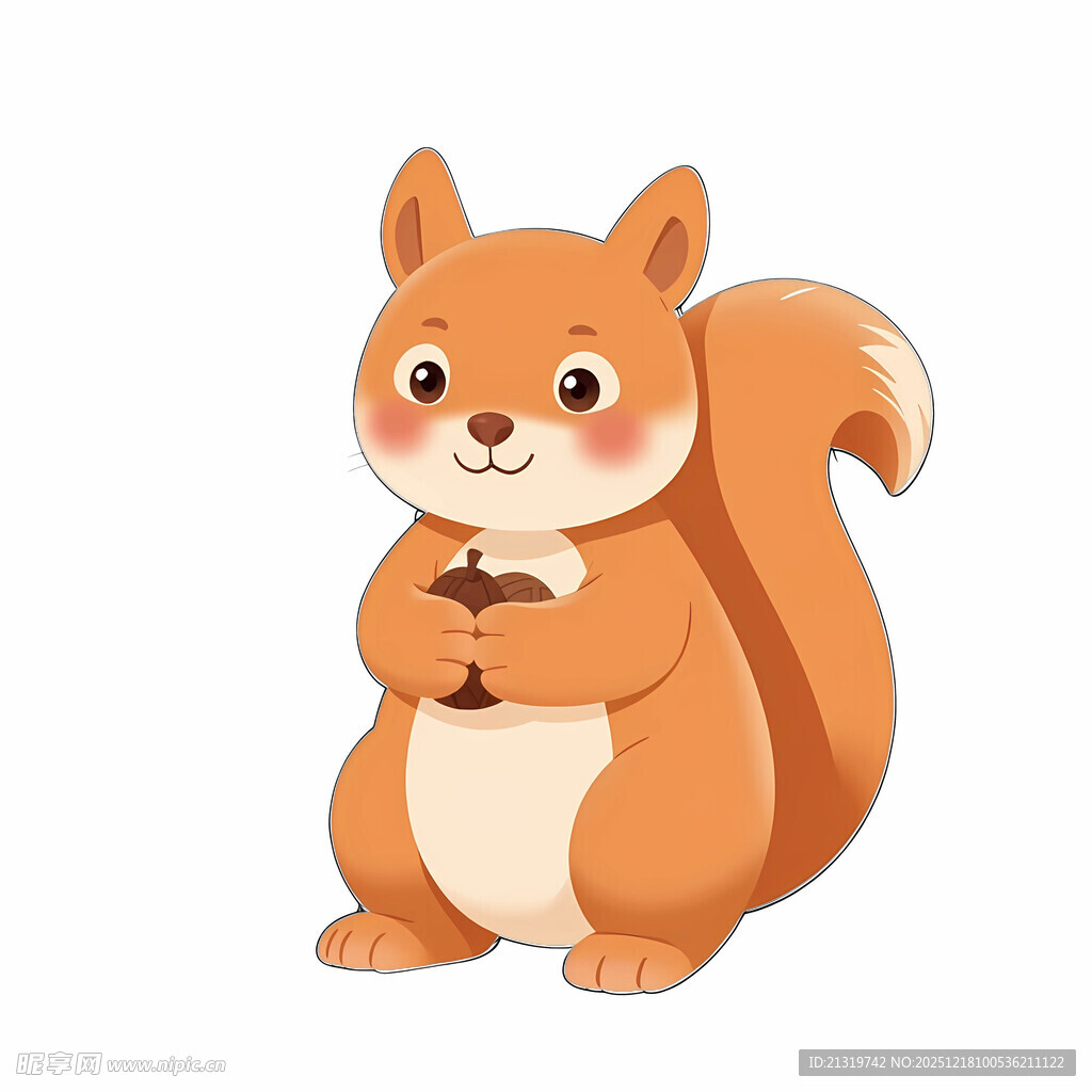 松鼠卡通插画