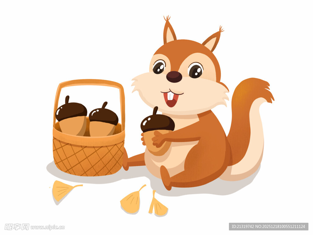 松鼠插画素材
