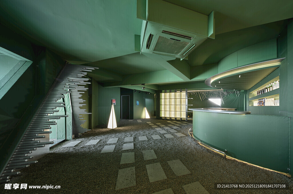 未来感科幻风格室内空间