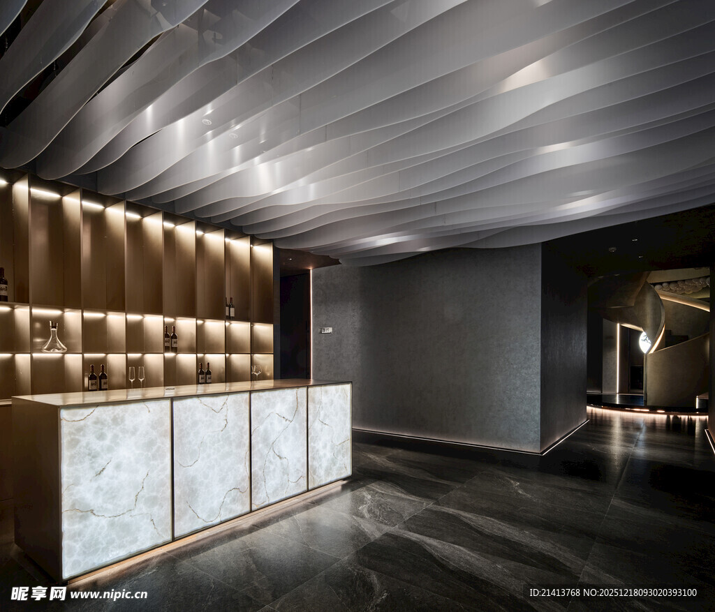 现代风格酒店大堂接待区