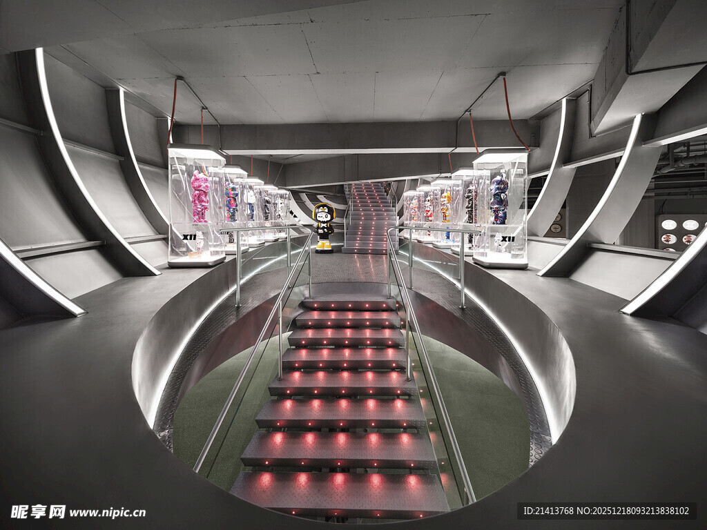 未来感科技展厅内部场景