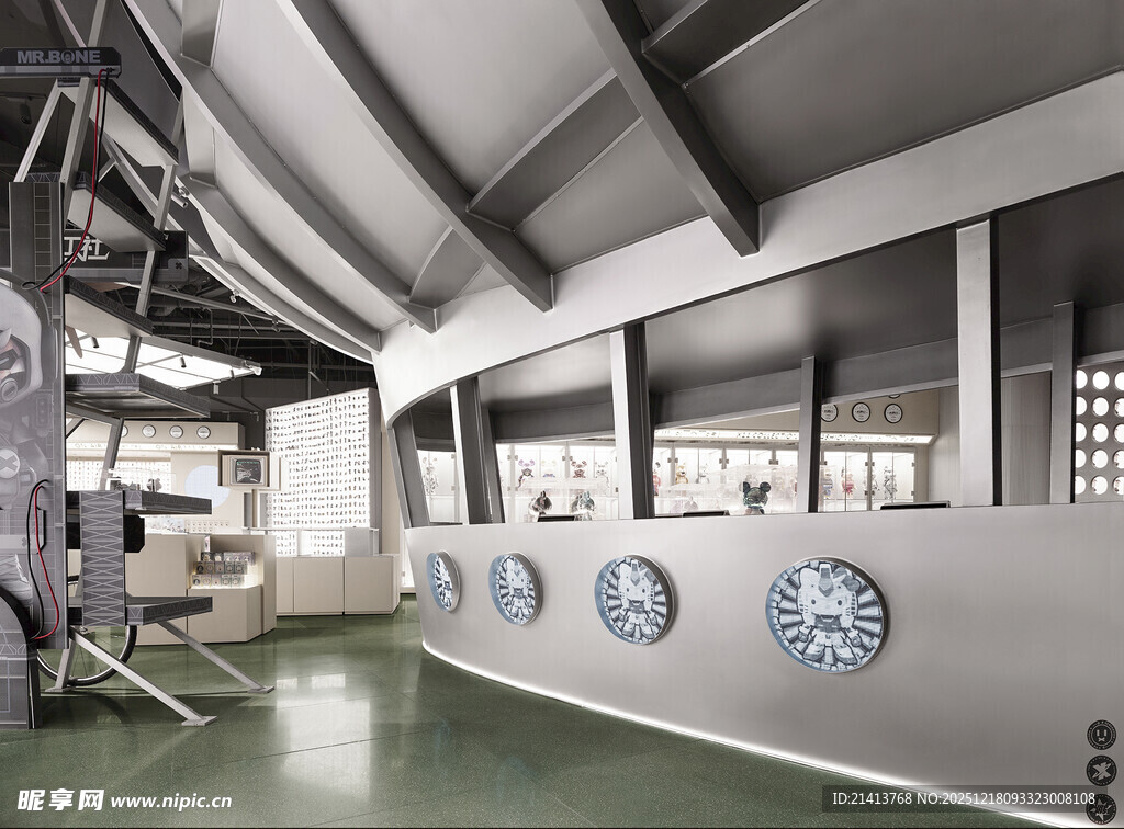 工业风室内空间设备场景