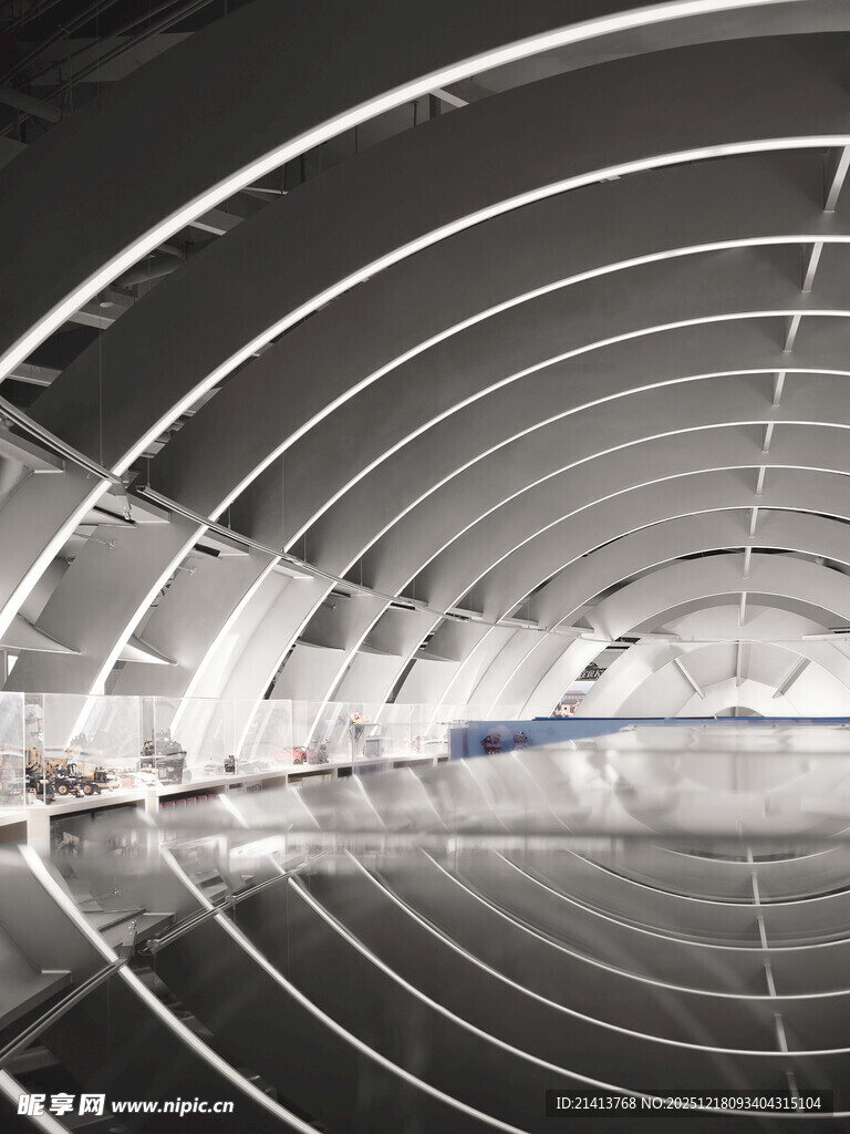 未来感科技隧道空间场景