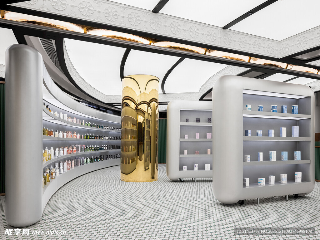 未来感科技风室内空间场景