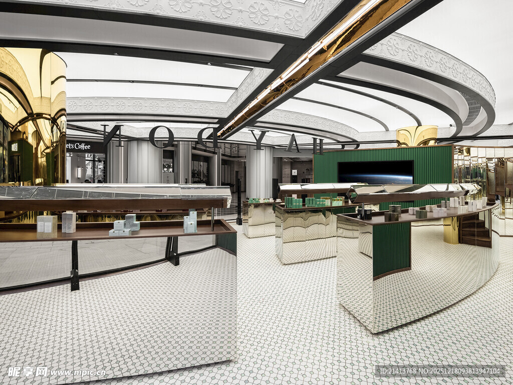 现代时尚室内商业空间场景