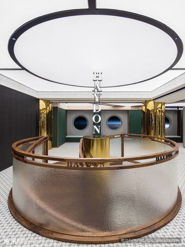 现代风格弧形接待台设计