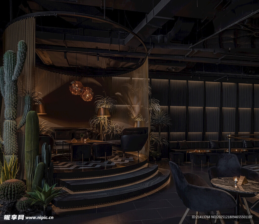 复古工业风室内场景空间