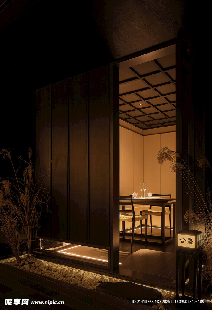 静谧日式室内外过渡空间