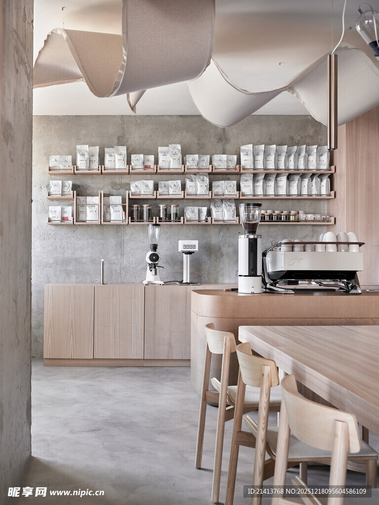 现代简约风咖啡厅室内场景