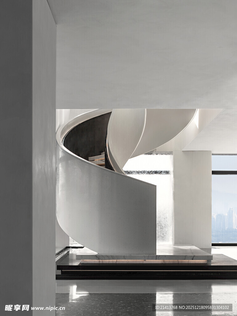 现代室内螺旋楼梯设计
